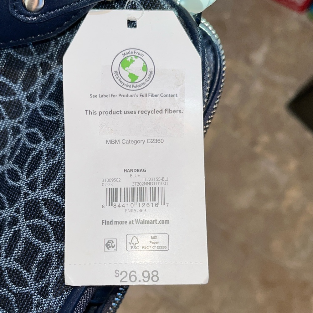 **Last chance** NWT Time and Tru Navy Crossbody Bag - Picture 9 of 9